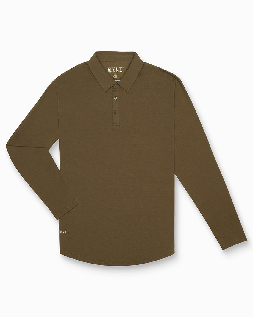 Drop-Cut Long Sleeve: LUX Polo Custom 3-pack