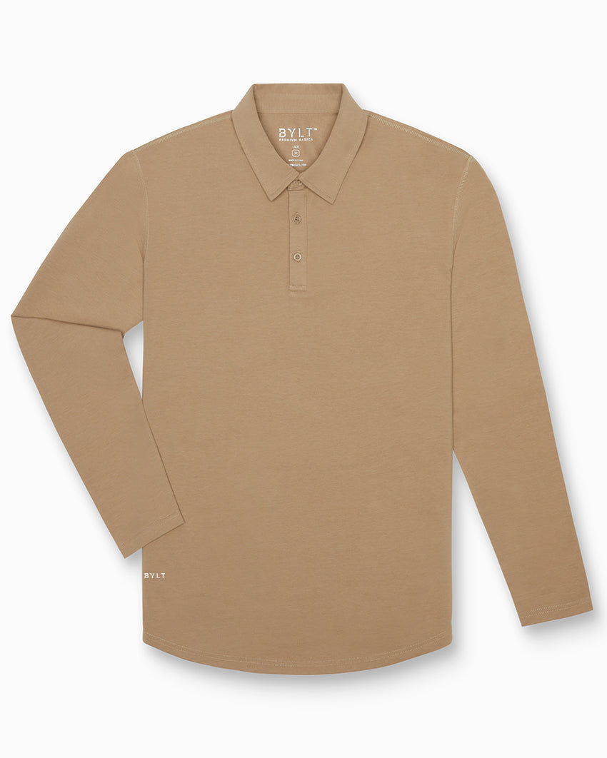Drop-Cut Long Sleeve: LUX Polo Custom 3-pack