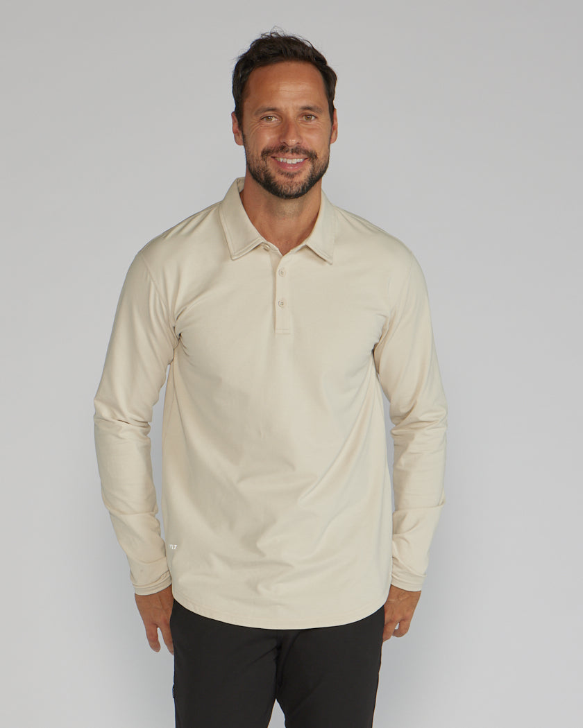 Drop-Cut Long Sleeve: LUX Polo Custom 3-pack