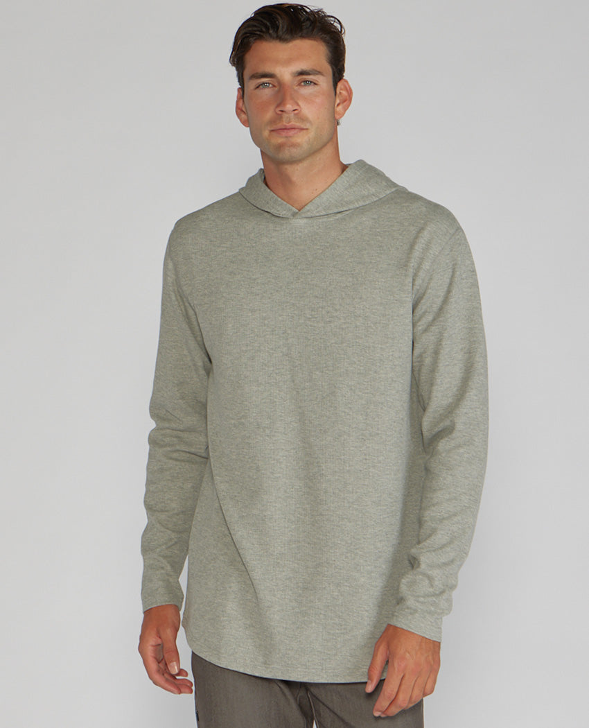 Thermal Hooded Drop-Cut Long Sleeve - Custom 3 Pack