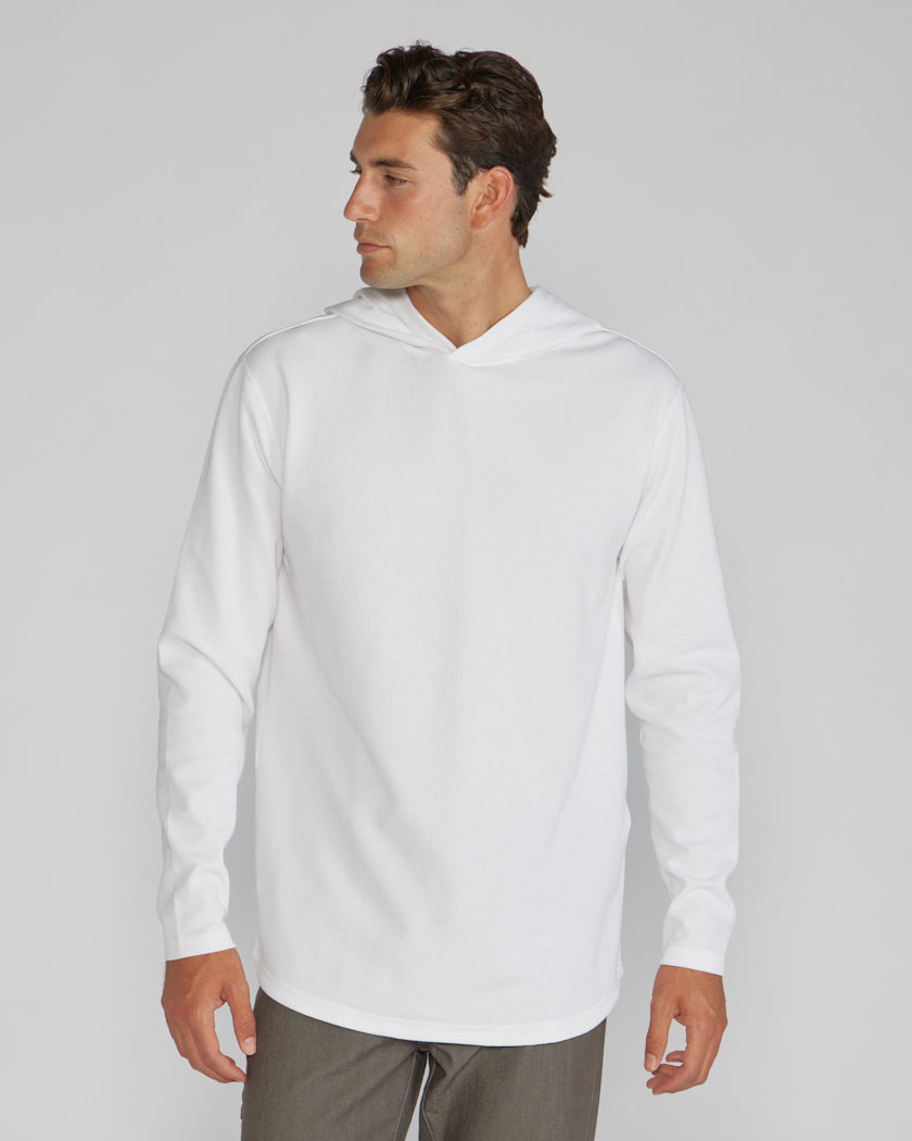 Thermal Hooded Drop-Cut Long Sleeve - Custom 3 Pack