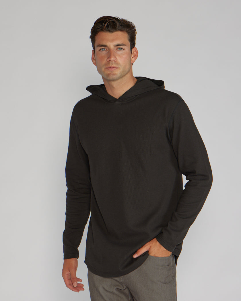 Thermal Hooded Drop-Cut Long Sleeve - Custom 3 Pack