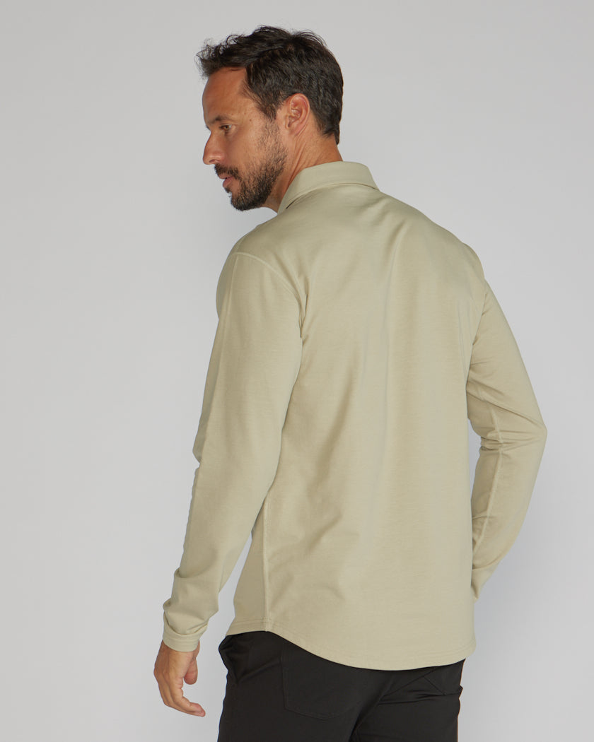 Drop-Cut Long Sleeve: LUX Polo Custom 3-pack