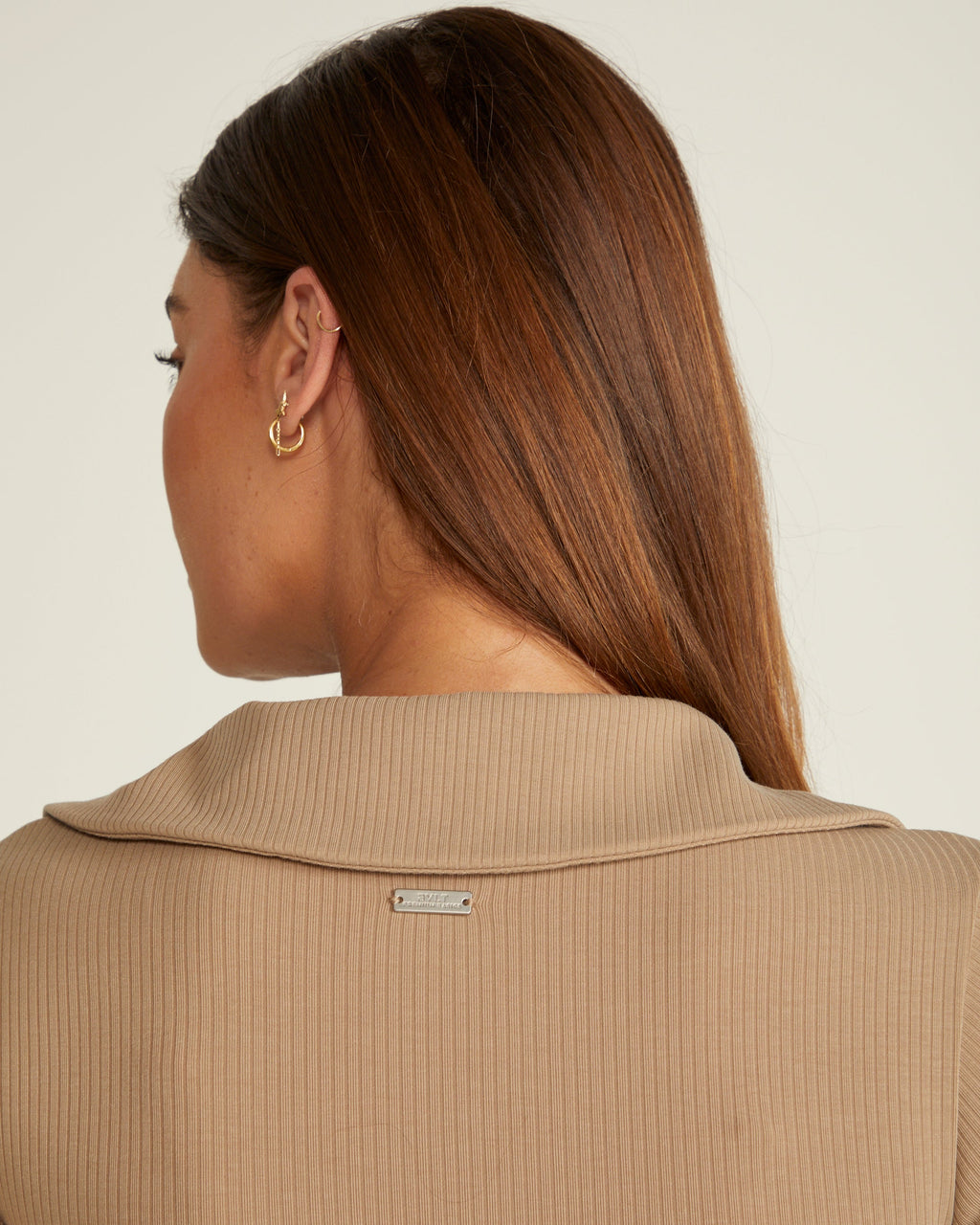 Rib Collar Long Sleeve Bodysuit