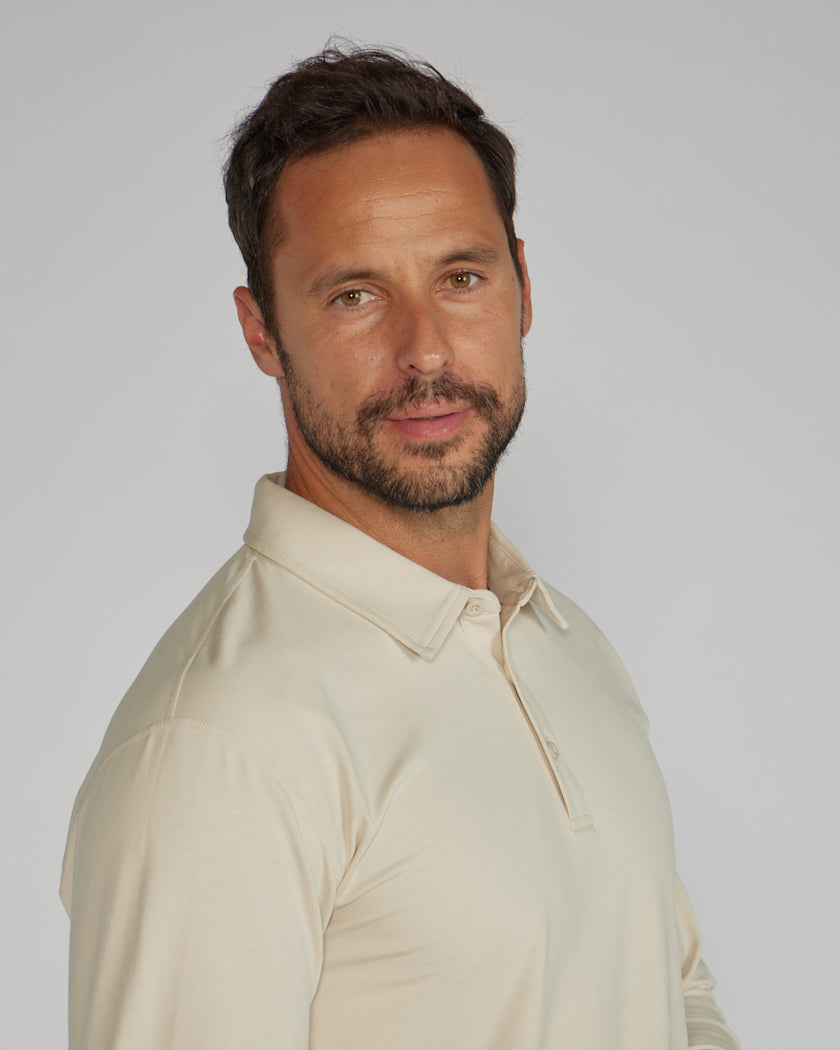 Drop-Cut Long Sleeve: LUX Polo Custom 3-pack