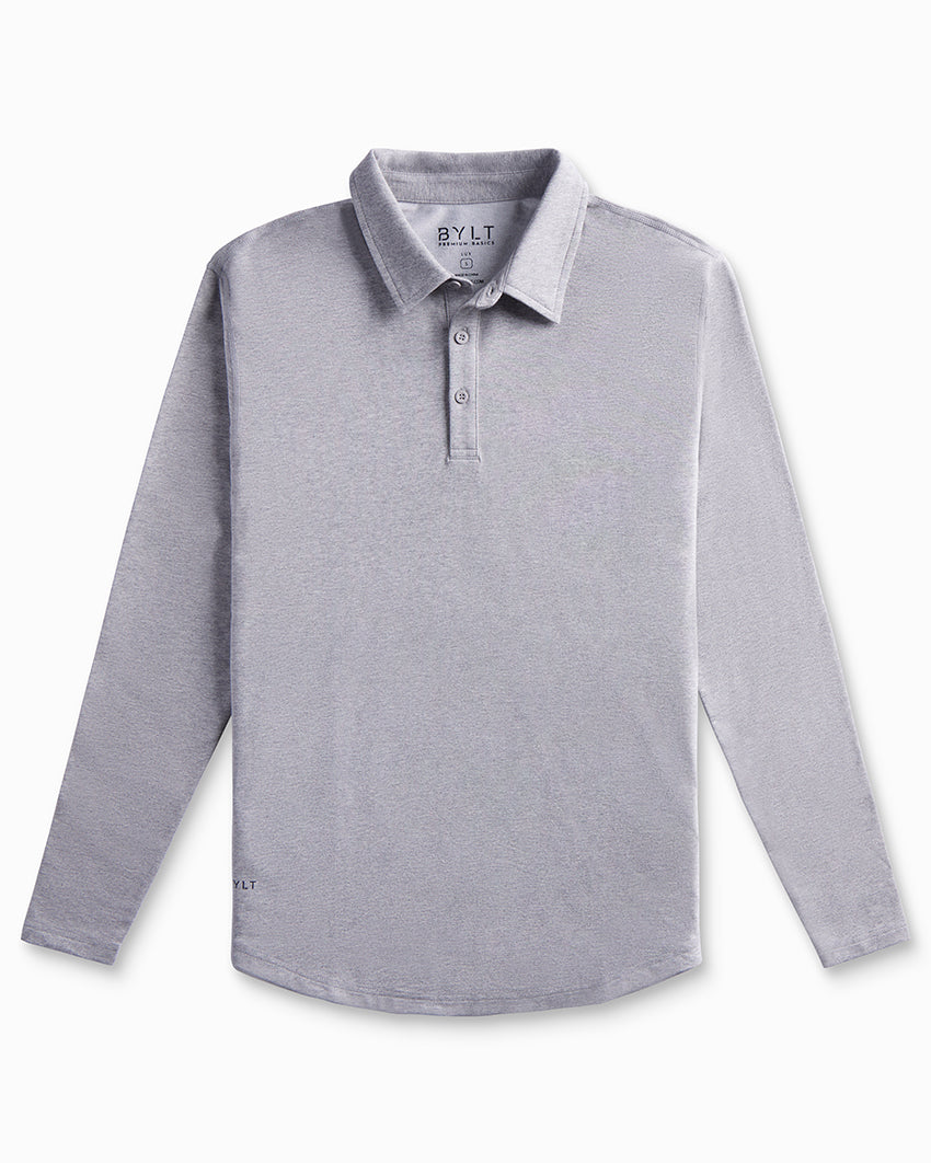 Drop-Cut Long Sleeve: LUX Polo Custom 3-pack