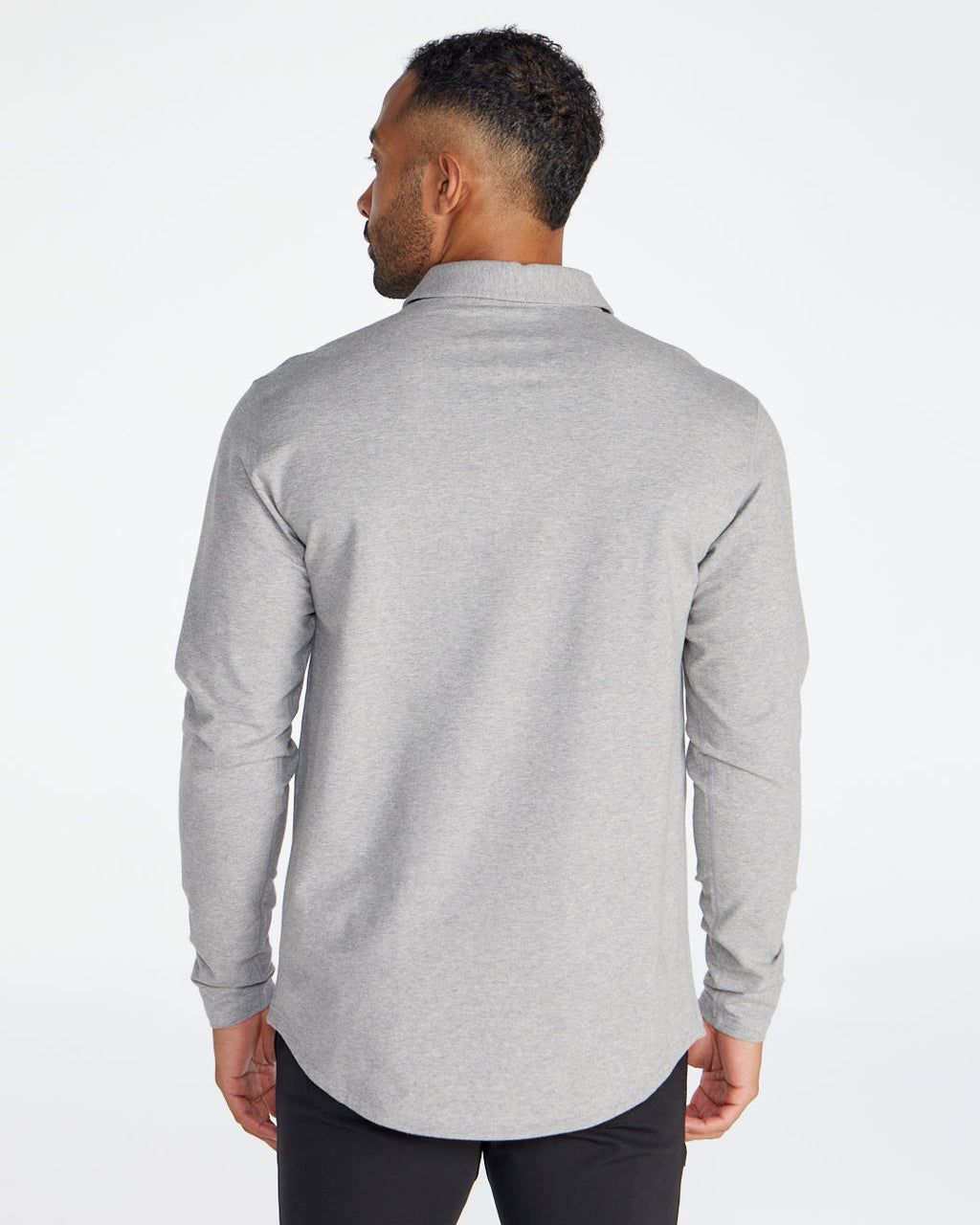 Drop-Cut Long Sleeve: LUX Polo Custom 3-pack