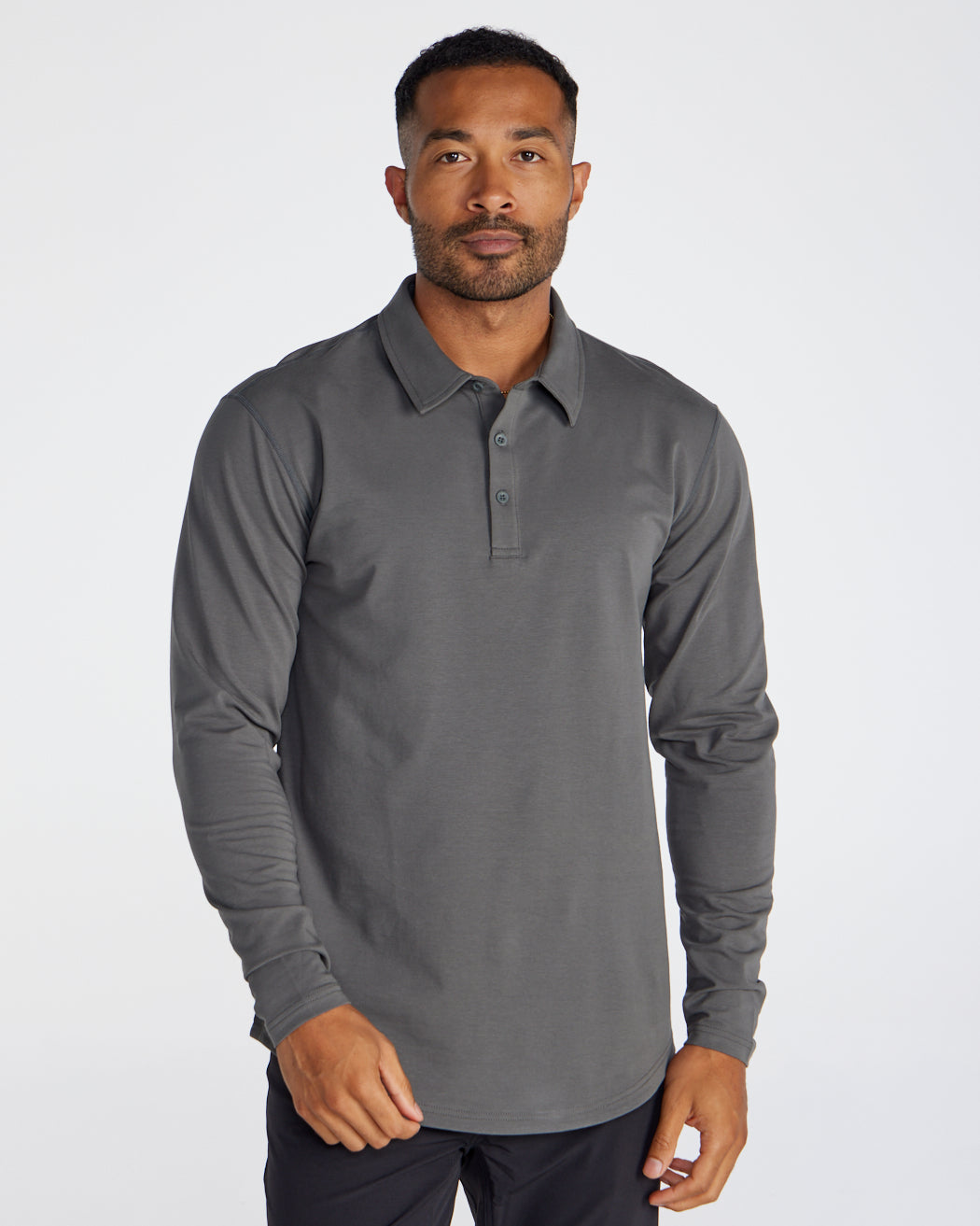 Drop-Cut Long Sleeve: LUX Polo Custom 3-pack