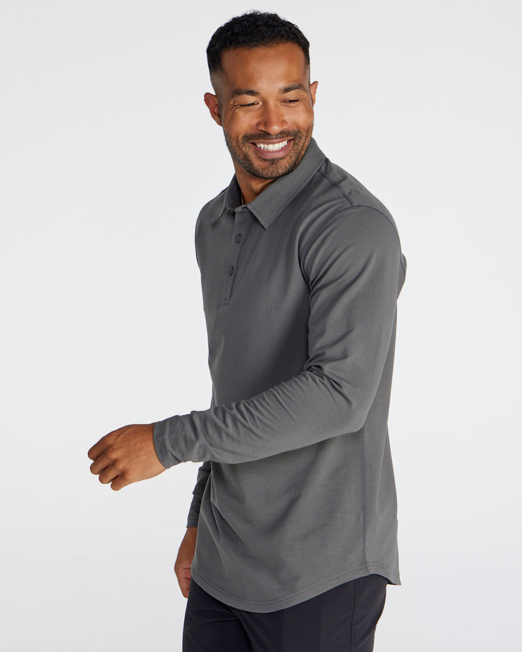 Drop-Cut Long Sleeve: LUX Polo Custom 3-pack
