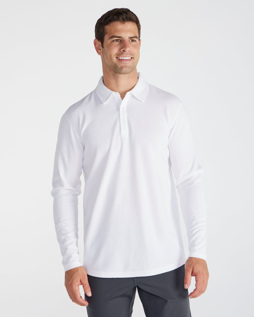 Thermal Long Sleeve Polo