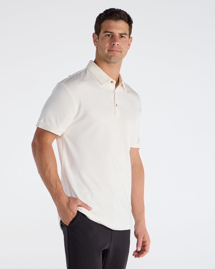 Comfort Wool Short Sleeve Polo