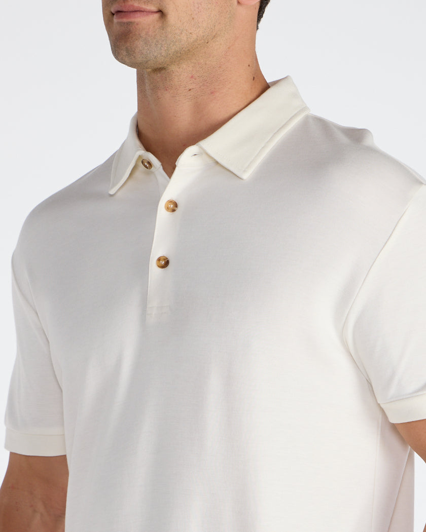 Comfort Wool Short Sleeve Polo