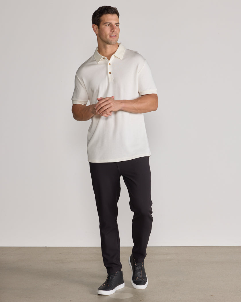 Comfort Wool Short Sleeve Polo