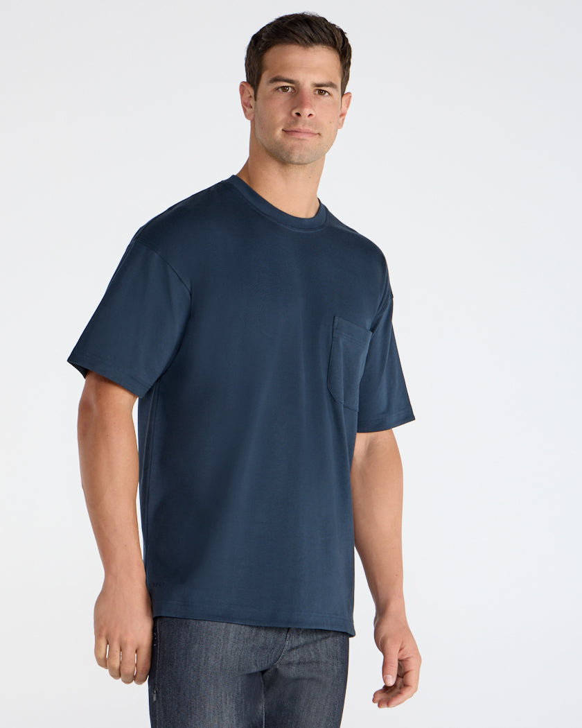Cotton Short Sleeve Relaxed Pocket Tee