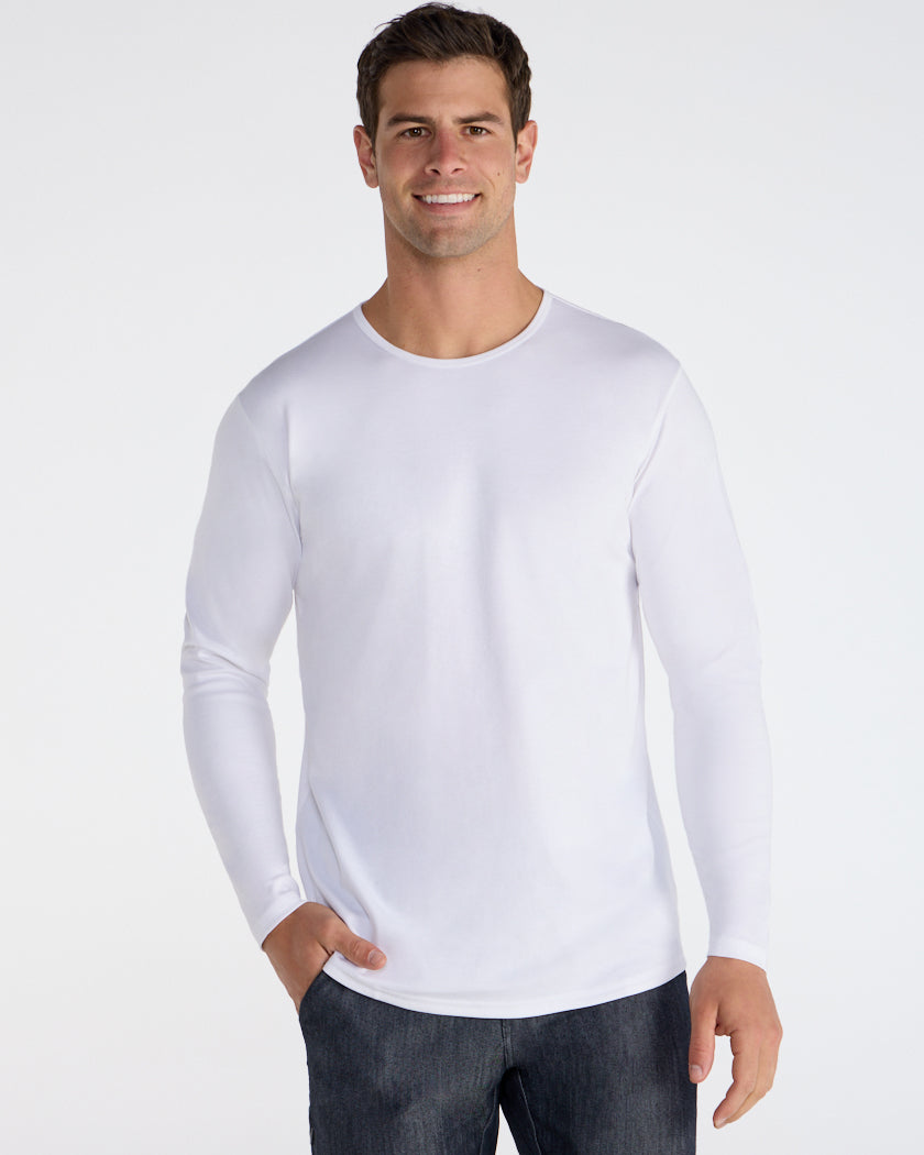 Cotton Long Sleeve Drop-Cut