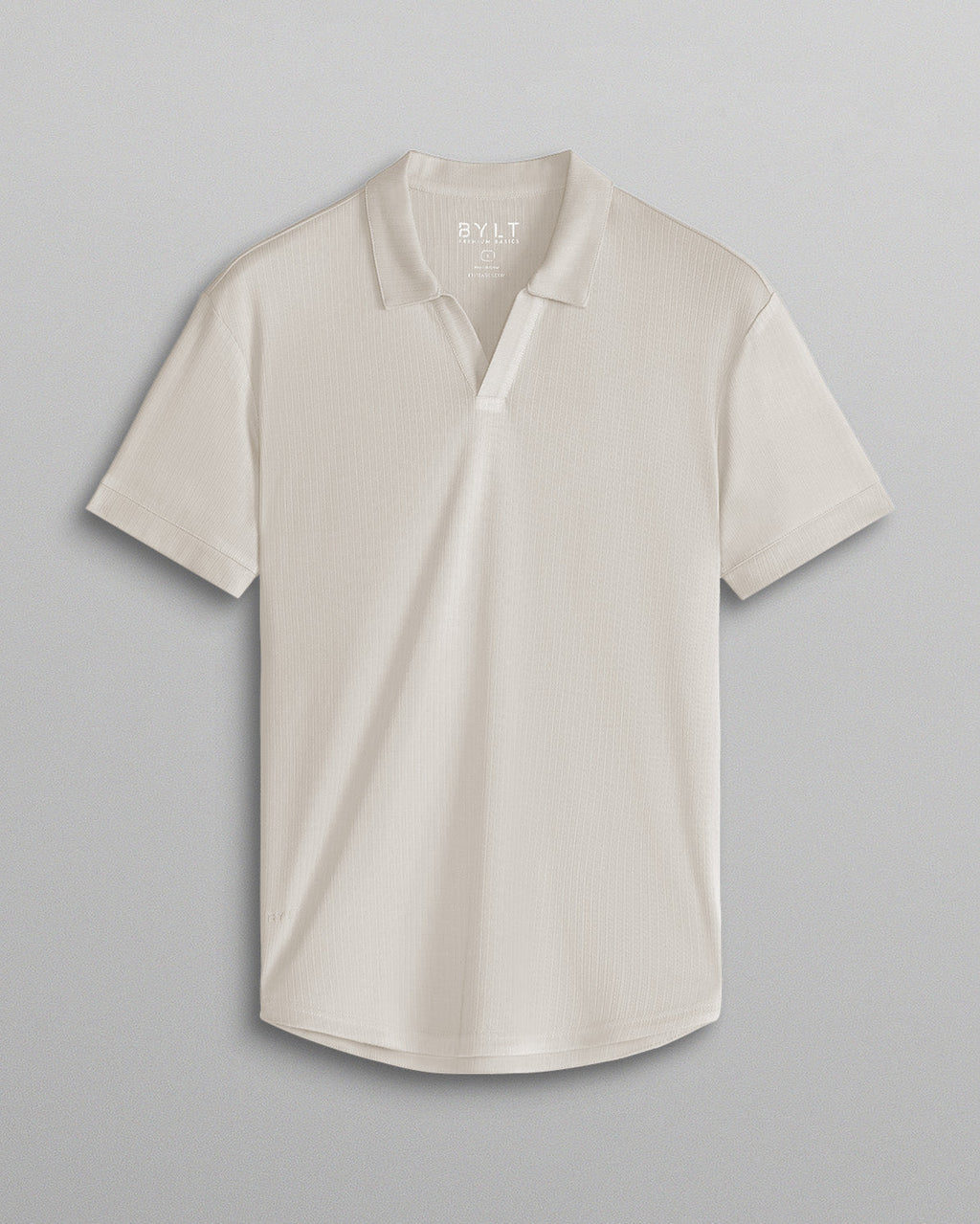 2-Item Ribbed Short Sleeve Open V Polo Bundle