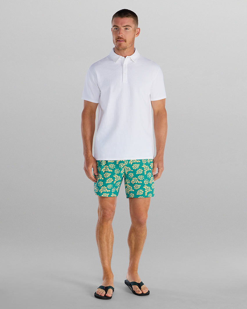 Slub Split Hem Polo