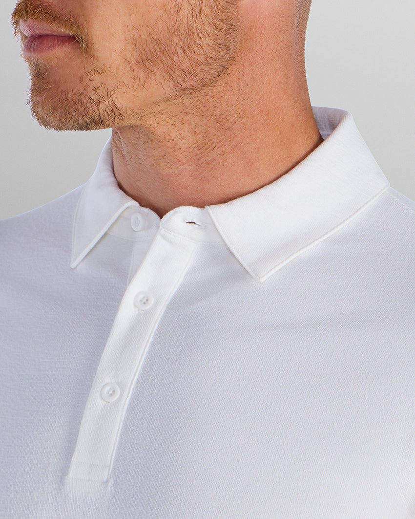Slub Split Hem Polo