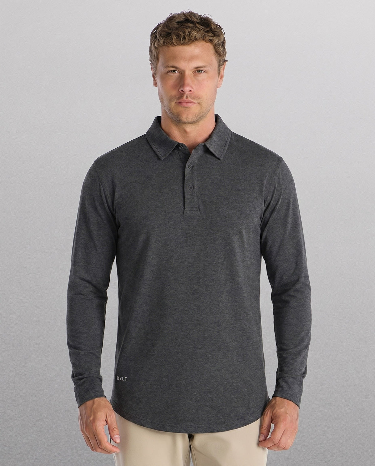 Drop-Cut Long Sleeve: LUX Polo Custom 3-pack