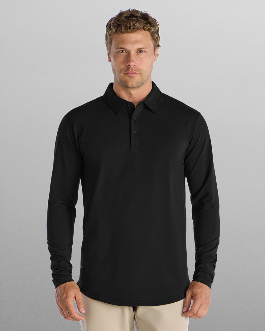 Drop-Cut Long Sleeve: LUX Polo Custom 3-pack