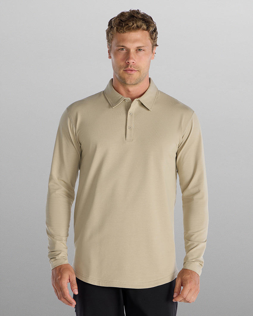 Drop-Cut Long Sleeve: LUX Polo Custom 3-pack