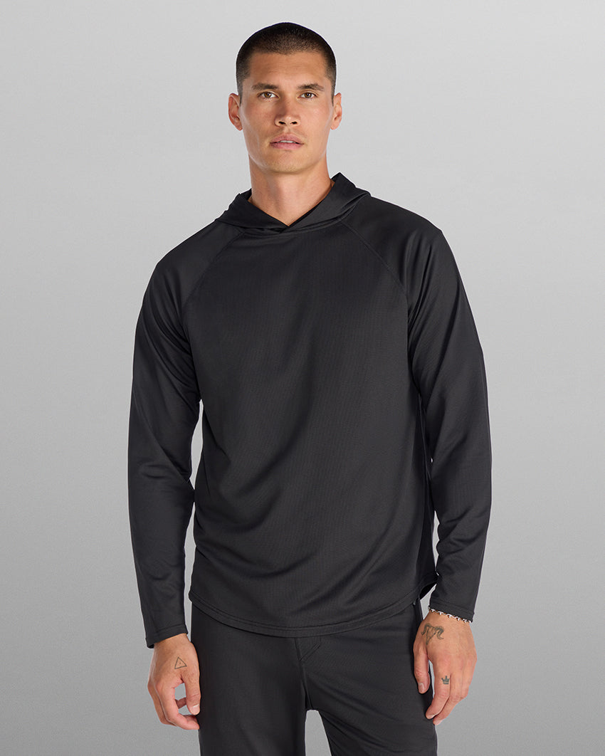Adaptive Micro Waffle Hooded Drop-Cut