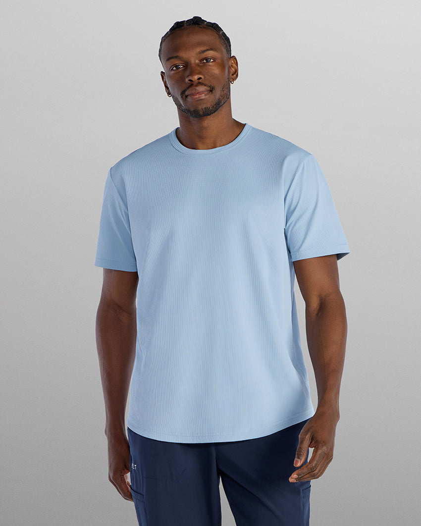 Adaptive Micro Waffle Short Sleeve Drop-Cut
