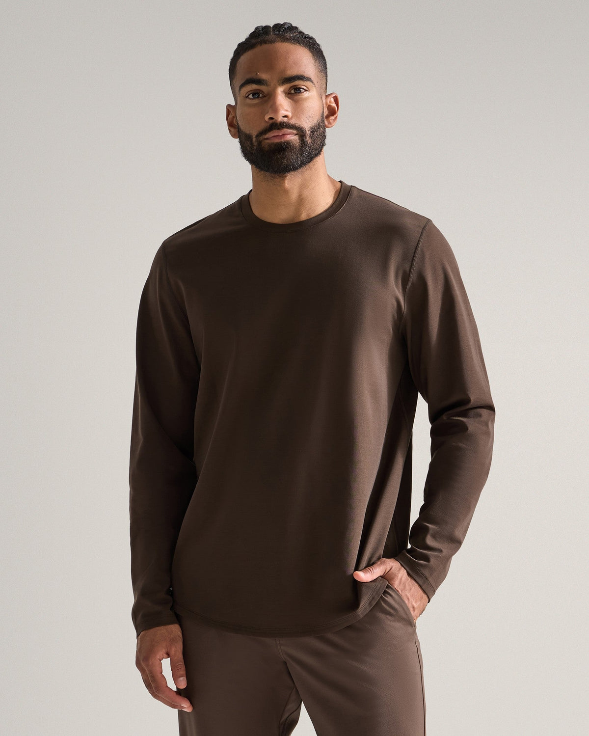 Everyday Classic Fit Long Sleeve Drop-Cut