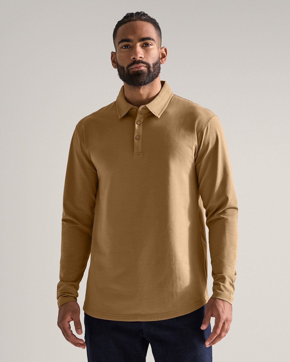 Drop-Cut Long Sleeve: LUX Polo Custom 3-pack