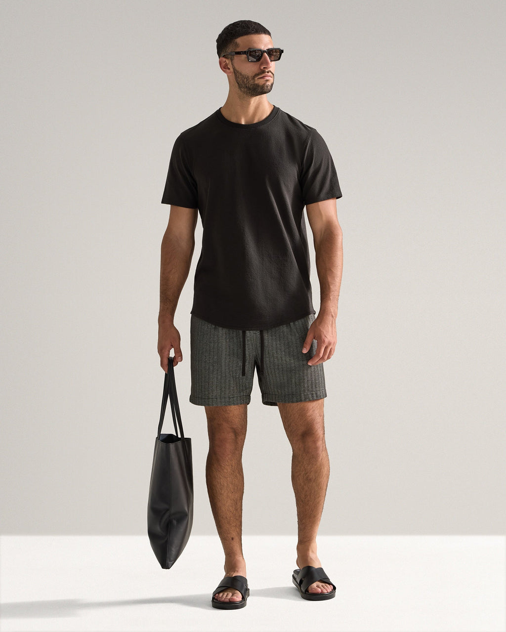 Slub Short Sleeve Drop-Cut