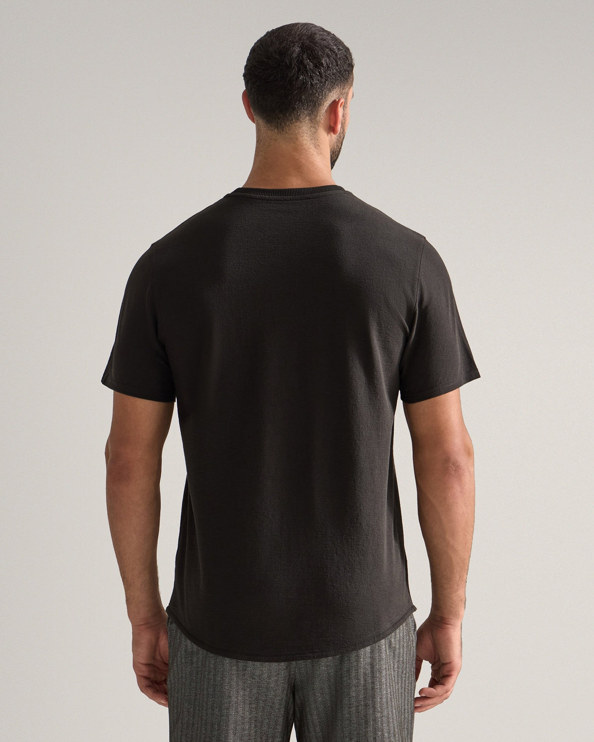 Slub Short Sleeve Drop-Cut