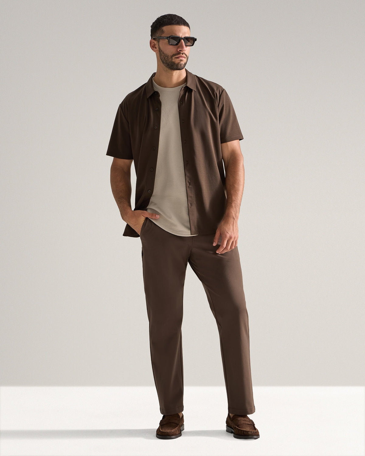 Slub Short Sleeve Drop-Cut