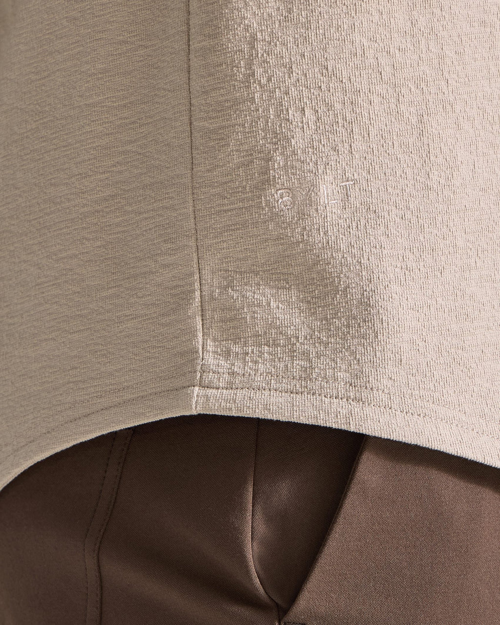 Slub Short Sleeve Drop-Cut