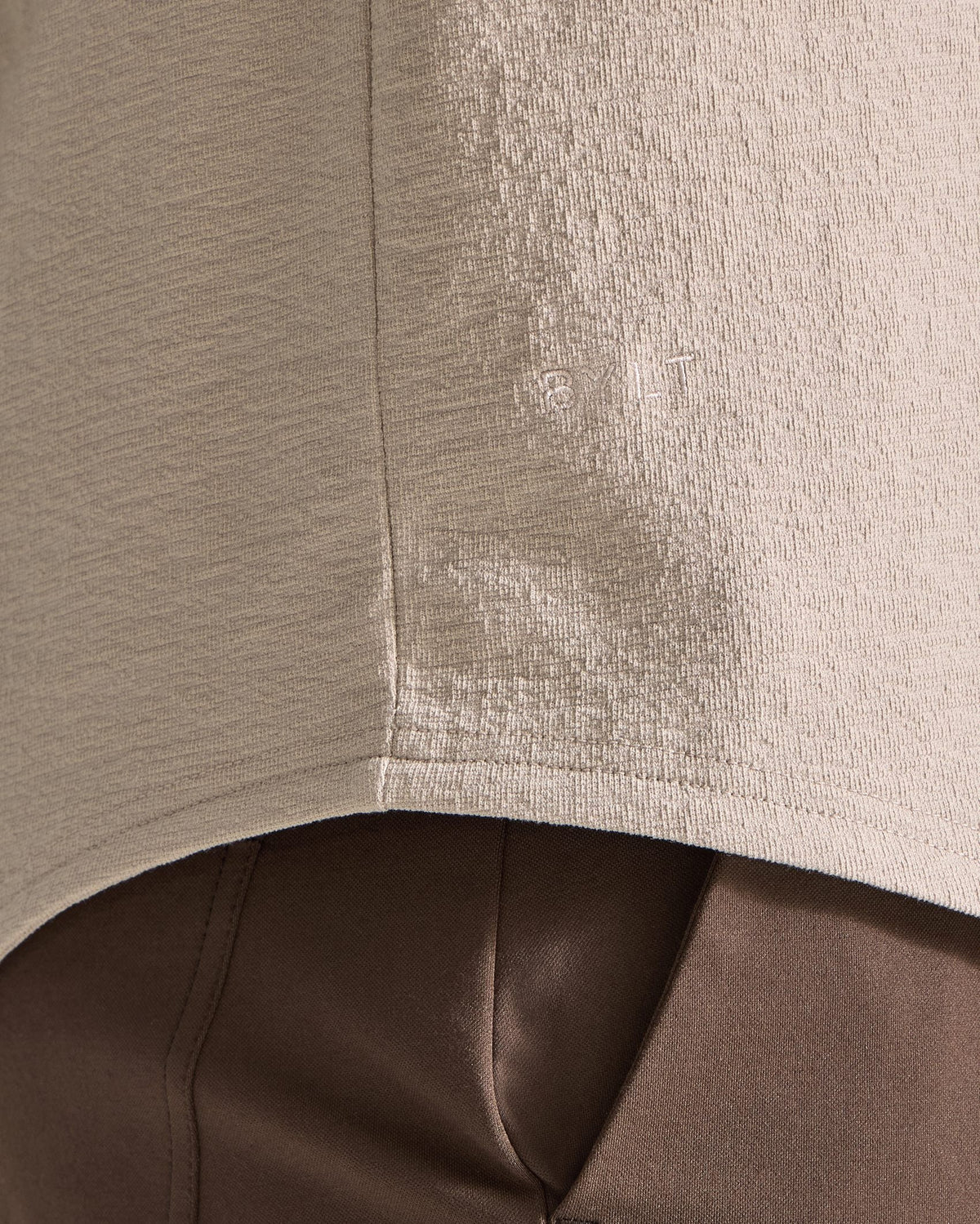Slub Short Sleeve Drop-Cut
