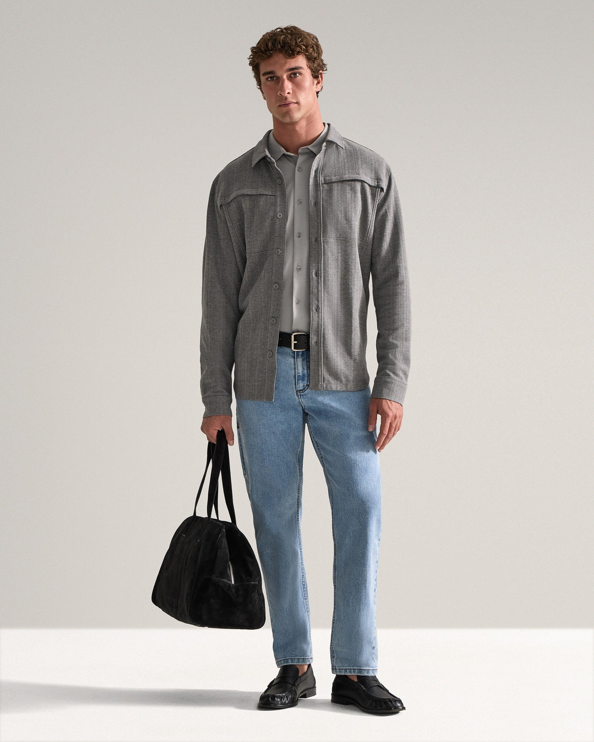 Framework Textured Knit Overshirt