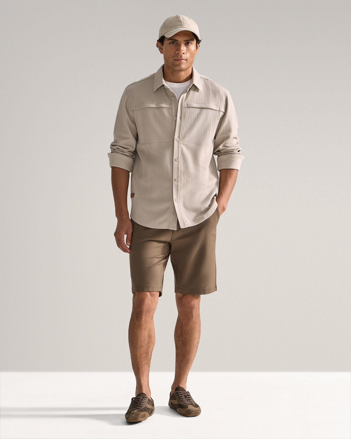 Framework Textured Knit Overshirt
