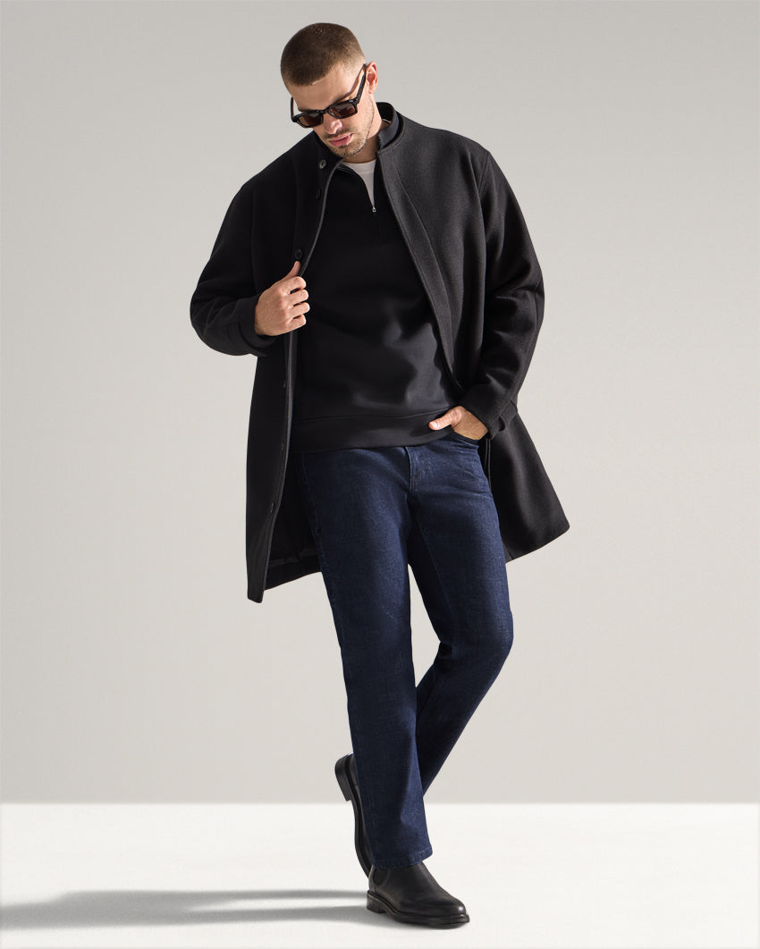 Coastal Stand Collar Overcoat
