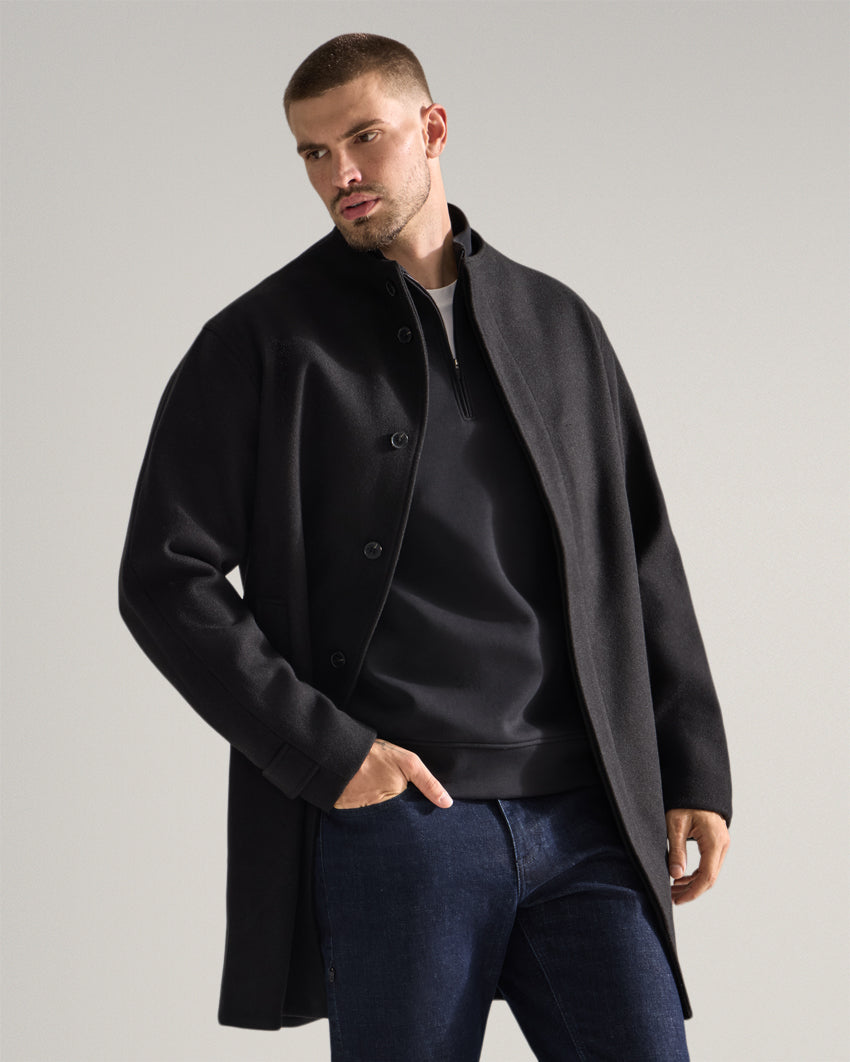 Coastal Stand Collar Overcoat