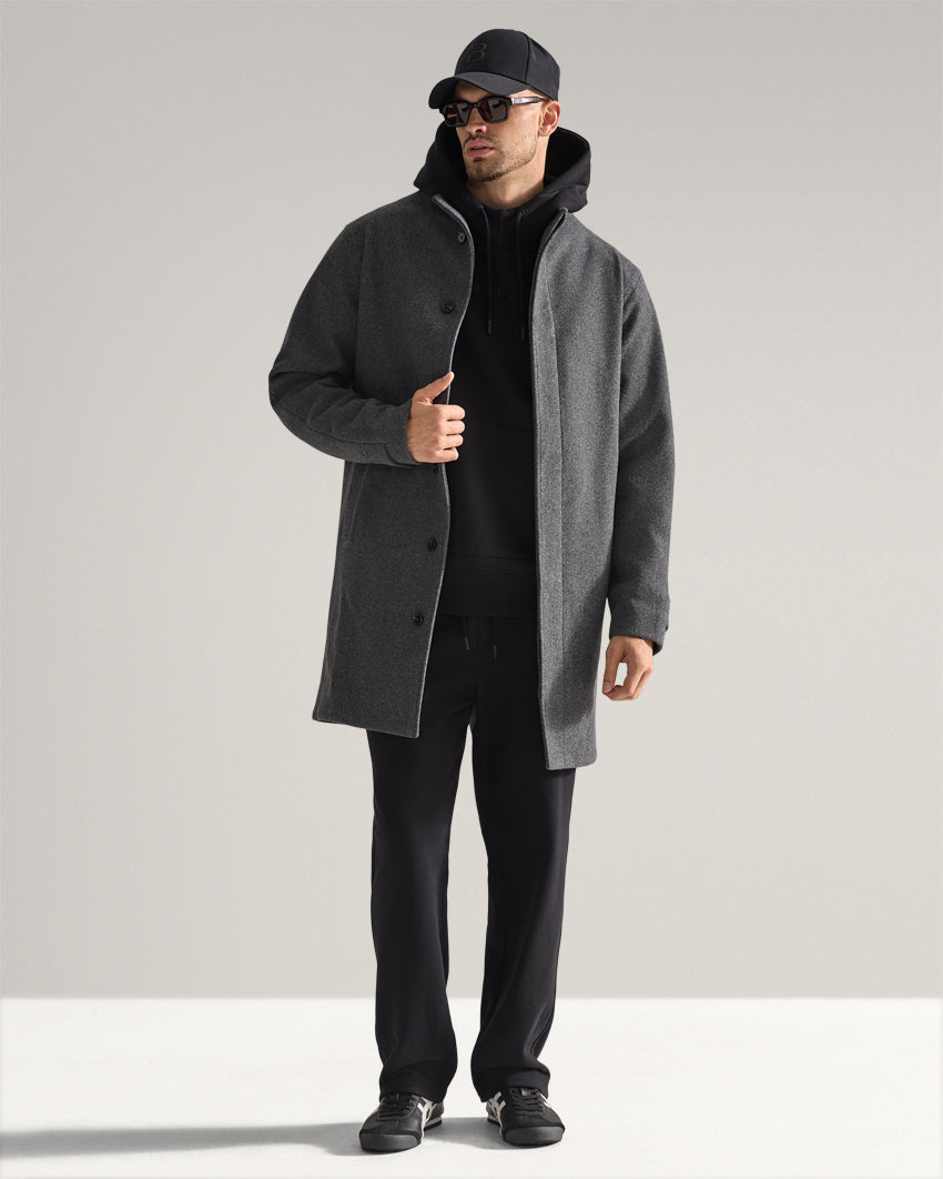 Coastal Stand Collar Overcoat