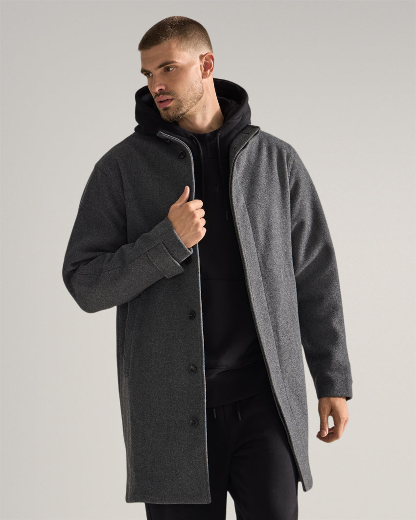 Coastal Stand Collar Overcoat
