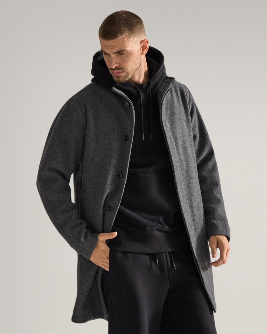 Coastal Stand Collar Overcoat