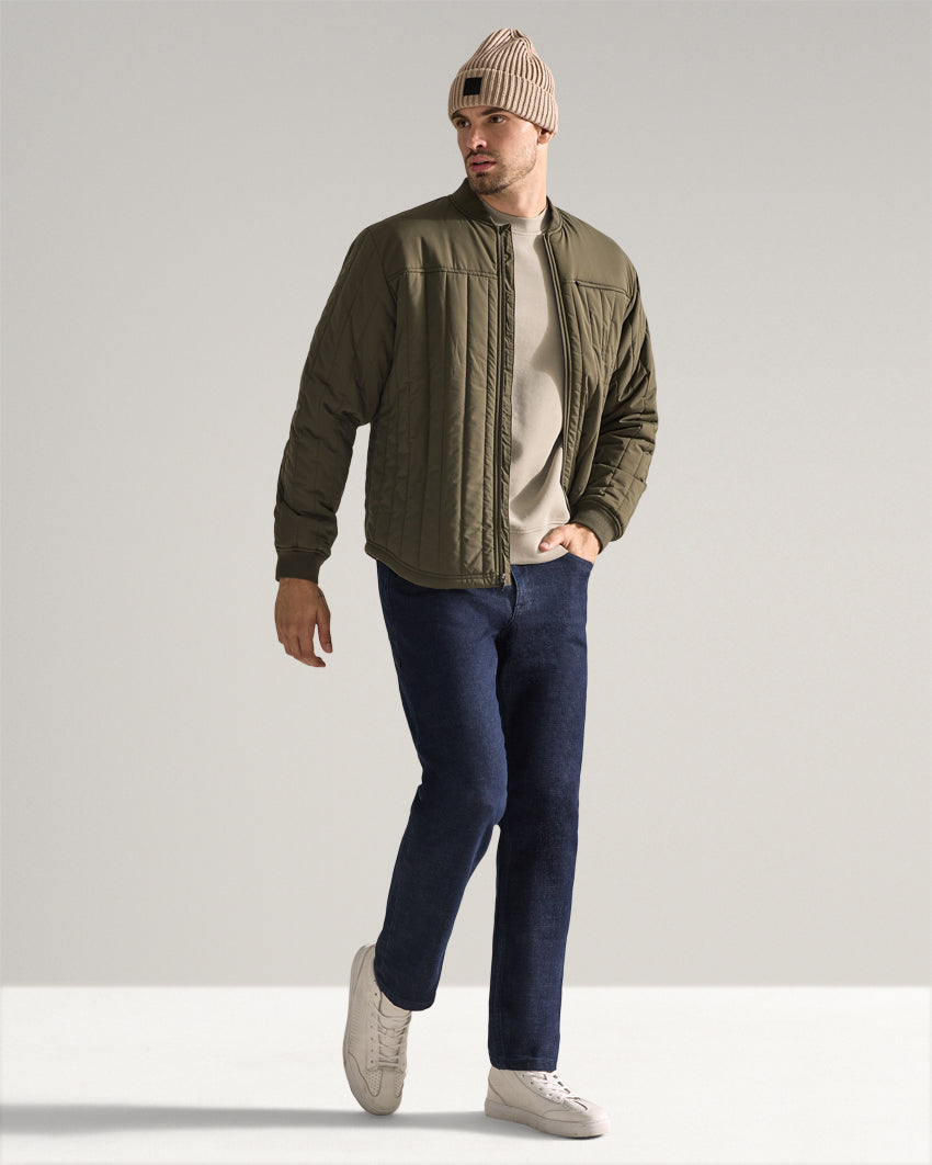 Lightweight Quilted Drop-Cut Jacket
