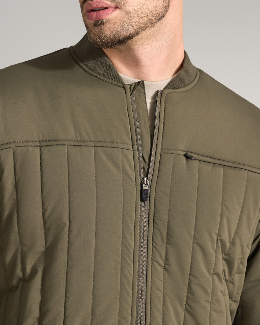 Lightweight Quilted Drop-Cut Jacket