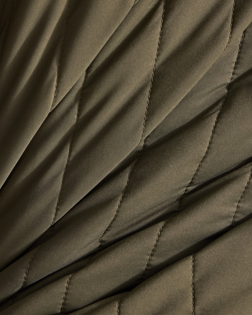 Lightweight Quilted Drop-Cut Jacket