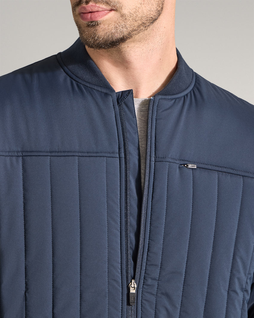 Lightweight Quilted Drop-Cut Jacket