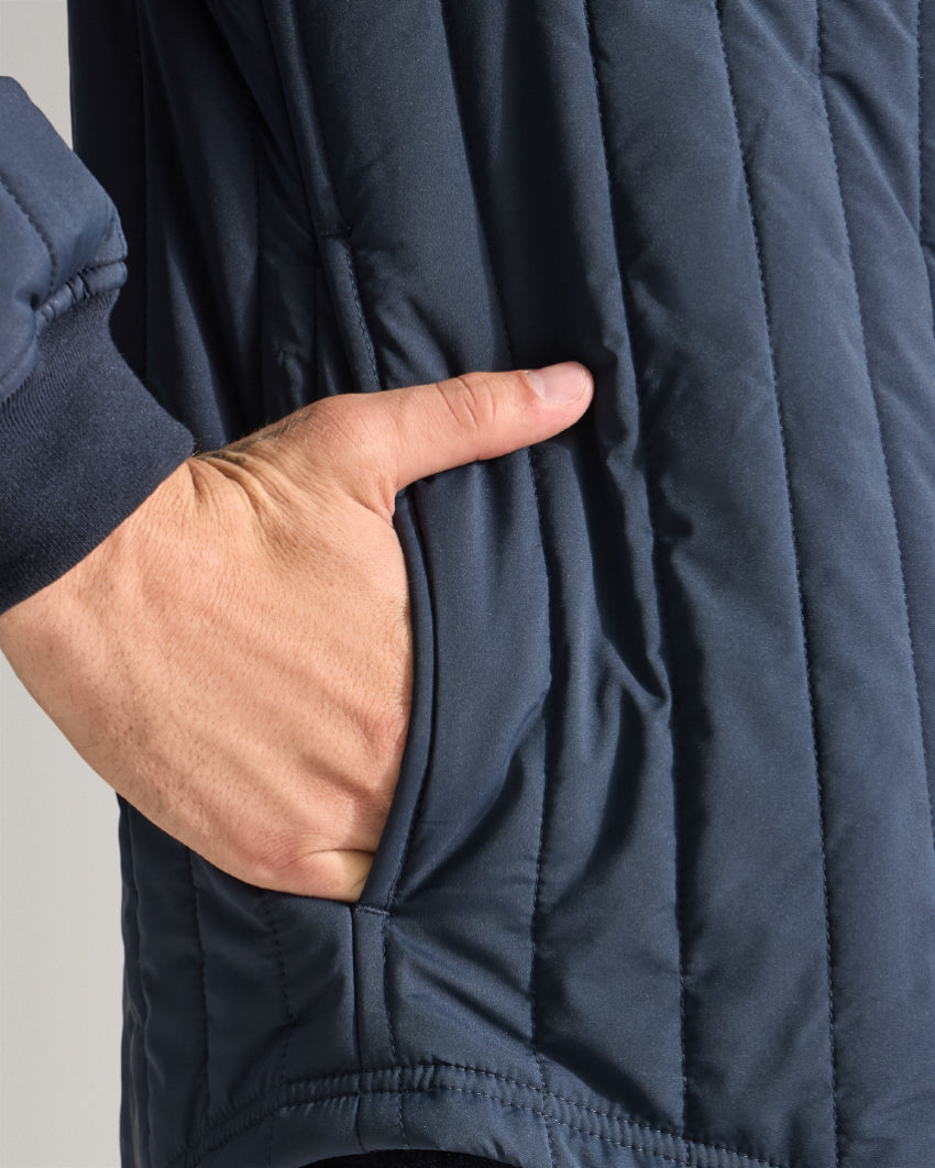 Lightweight Quilted Drop-Cut Jacket