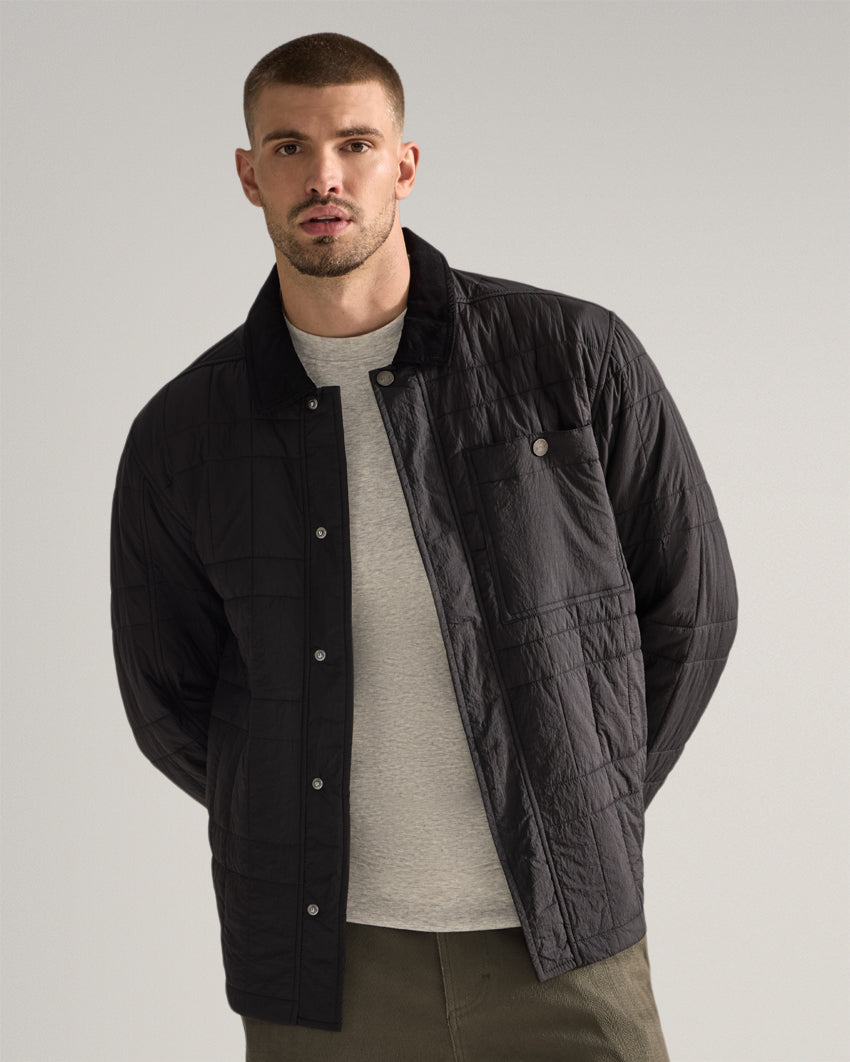 Insulated Quilted Overshirt