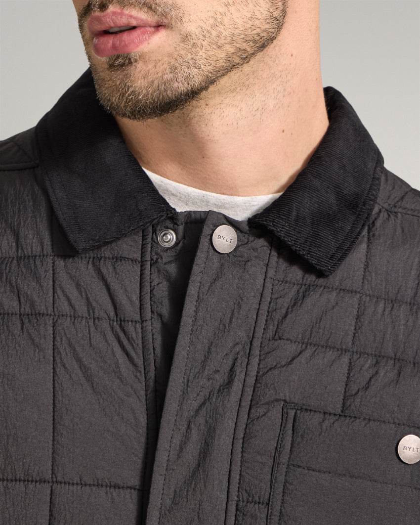 Insulated Quilted Overshirt