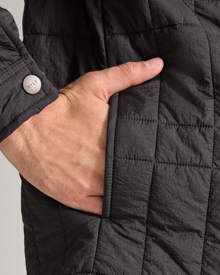 Insulated Quilted Overshirt