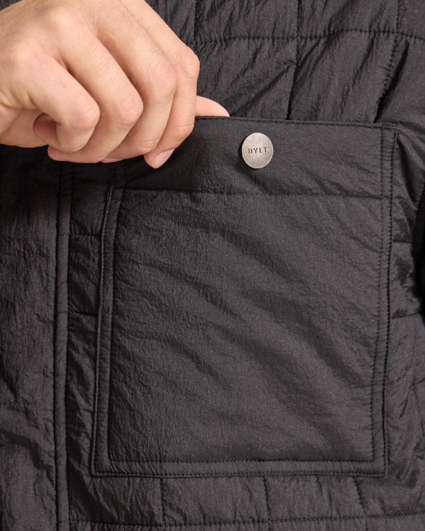 Insulated Quilted Overshirt